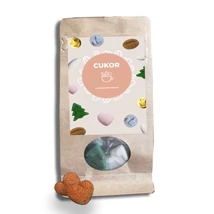 Szív formára préselt kockacukor - formacukor - Kistáska (20 db) - Barna