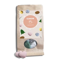 Szív formára préselt kockacukor - formacukor - Kistáska (20 db) - Rózsaszín