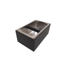 Zacc kiütő rozsdamentes doboz fa tartódobozban