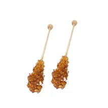 Barna kandiscukor pálca – lédig – hosszú – 100 db/csomag