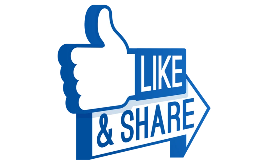 Facebook Like & Share kampány
