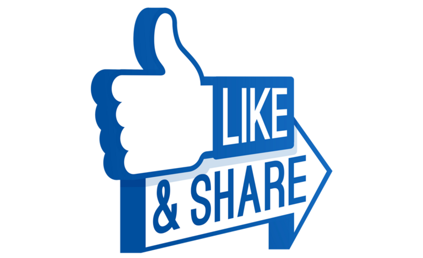 Facebook Like & Share kampány