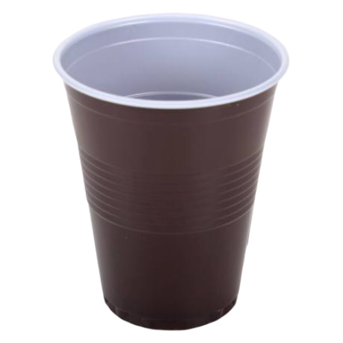 1,5 dl Barna-fehér műanyag pohár (100db)