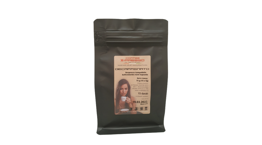 Coffee X-Presso DECAFFEINATO Nespresso kompatibilis kapszula (15 db/csomag)
