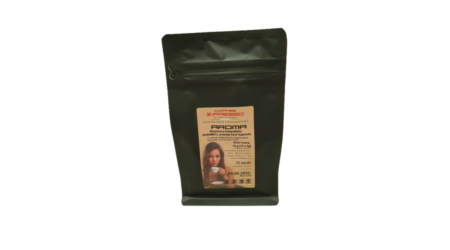 Coffee X-Presso Aroma KARAMELL Nespresso kompatibilis kapszula (15 db/csomag)