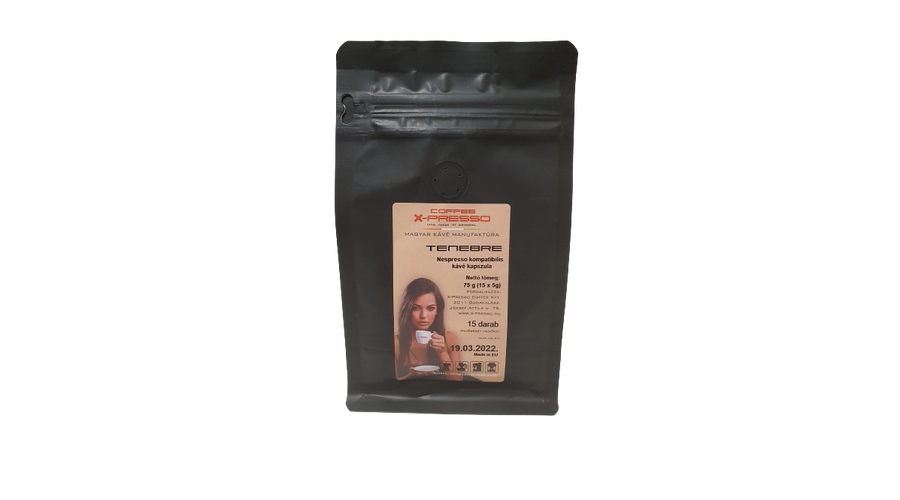 Coffee X-Presso TENEBRE Nespresso kompatibilis kapszula (15 db/csomag)