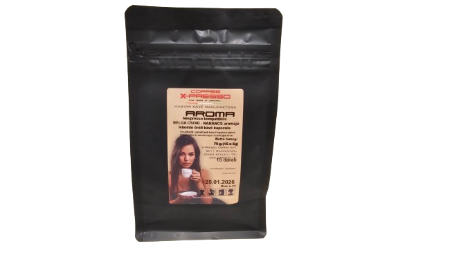Coffee X-Presso Aroma BELGA CSOKI-NARANCS Nespresso kompatibilis lebomló kapszula (15 db/csomag)