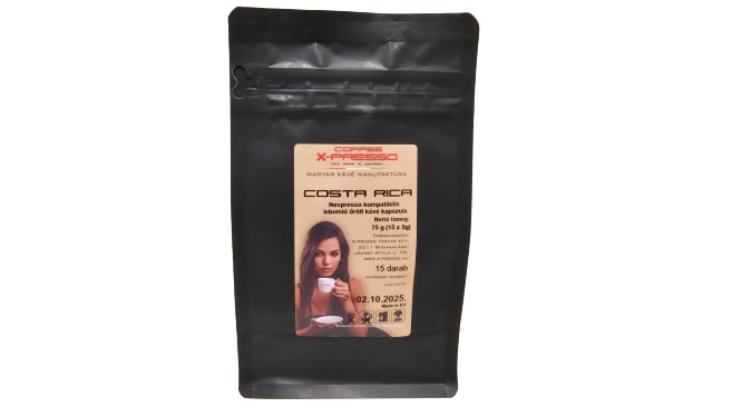 Coffee X-Presso Single Origin COSTA RICA Nespresso kompatibilis lebomló kapszula (15 db/csomag)
