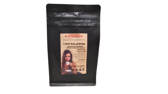 Coffee X-Presso Single Origin HONDURAS Nespresso kompatibilis lebomló kapszula (15 db/csomag)